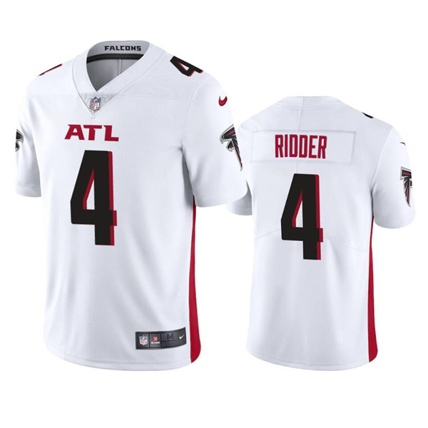Men's Atlanta Falcons #4 Desmond Ridder White Vapor Untouchable Limited Stitched Jersey Men's Atlanta Falcons #4 Desmond Ridder White Vapor Untouchable Limited Stitched Jersey